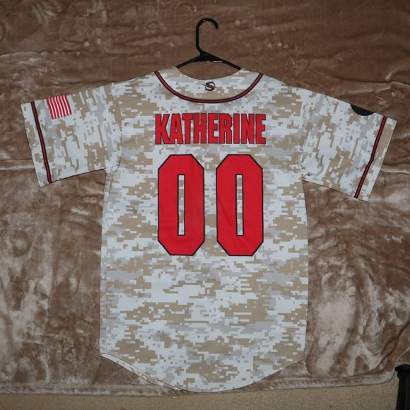 Baseball Jersey MLB #00 "Katherine" on Back "BRADSHAW" on Front - PRO SPHERE - Picture 7 of 11